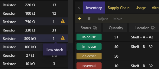 Keep track
        of your inventory